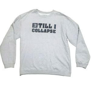 Eminem Till I Collapse Crewneck Gray Sweat Shirt Size XXXL